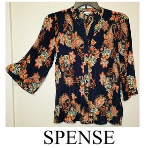 Anthropologie Bell Sleeve Blouse by Spense